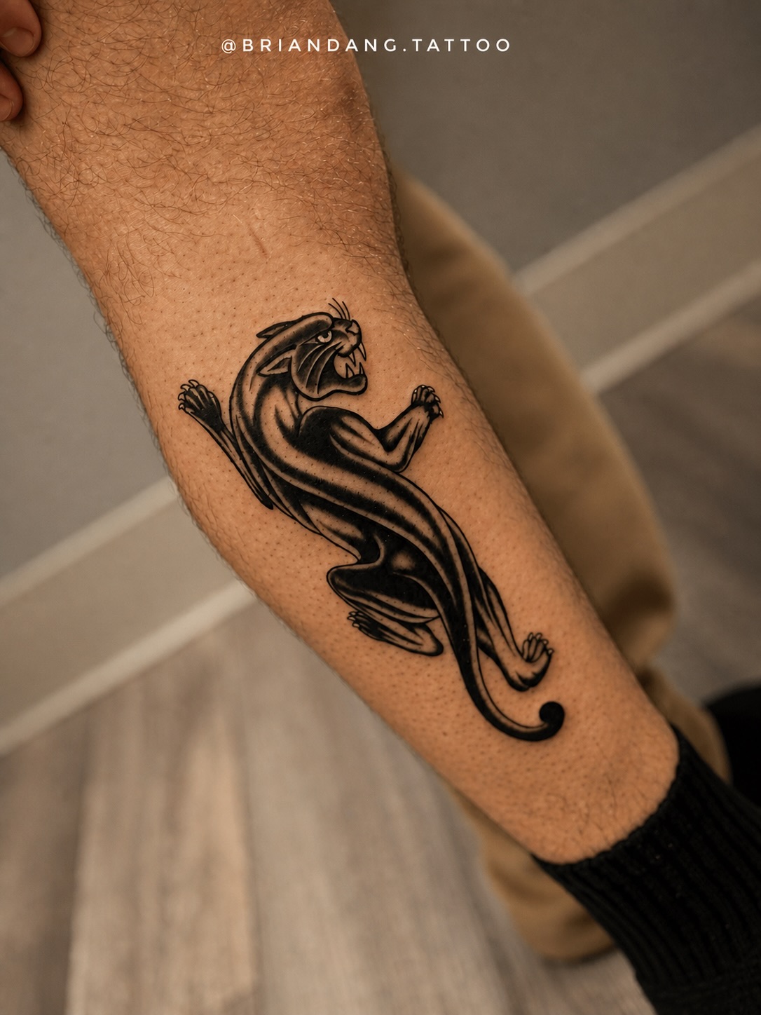 Black panther tattoo