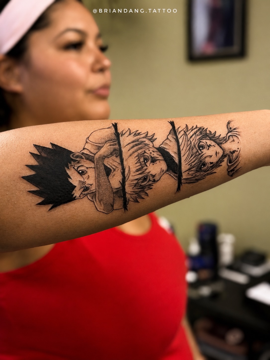 Anime characters tattoo