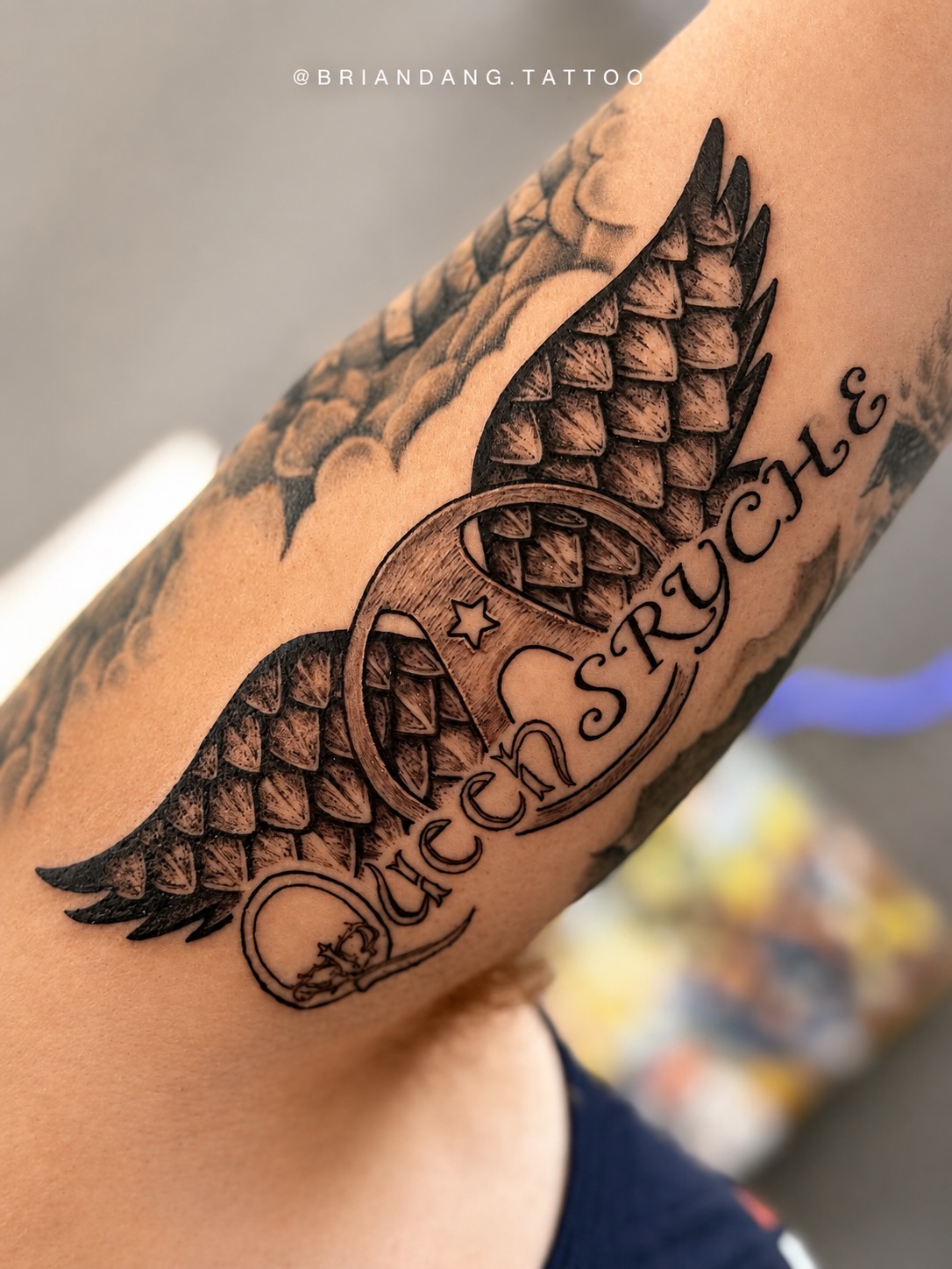 Queensryche wings tattoo